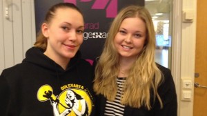 Zarah och Maria blev idag intervjuade av P4 Sjuhärad